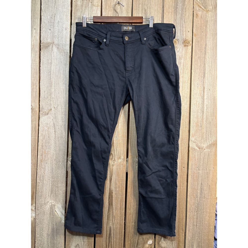 DU/ER N2X Slim Fit Performance Pants Navy Blue Mens 36x28 (Tagged 36x32)
